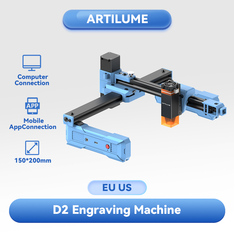 Industrial Laser Technology - Artilume D2 2.5/6W Foldable Laser Engraving