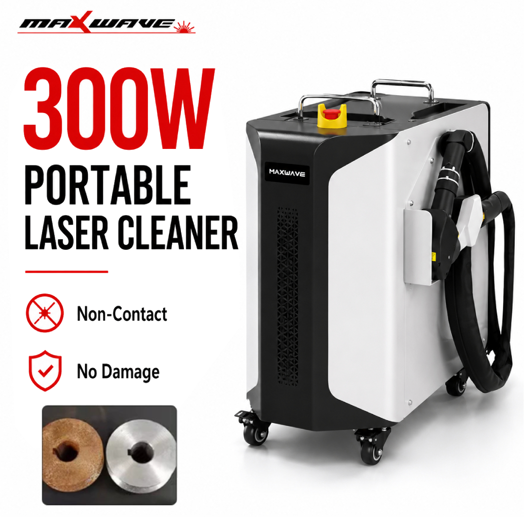 Industrial Laser Paint Remover - Maxwave 300W Laser Cleaner Portable Handheld