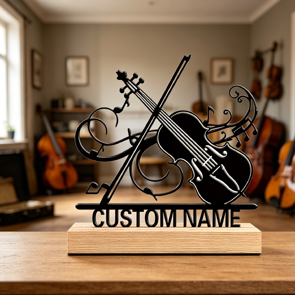 Desktop Laser Engraver - Personalized Violin Cello Metal Decor, Custom