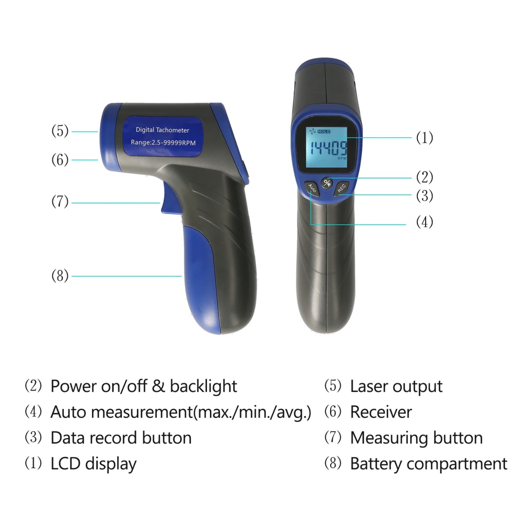 DT-6685 Non Contact Infrared L – Industrial Laser Tachometer Bewertung und Preis