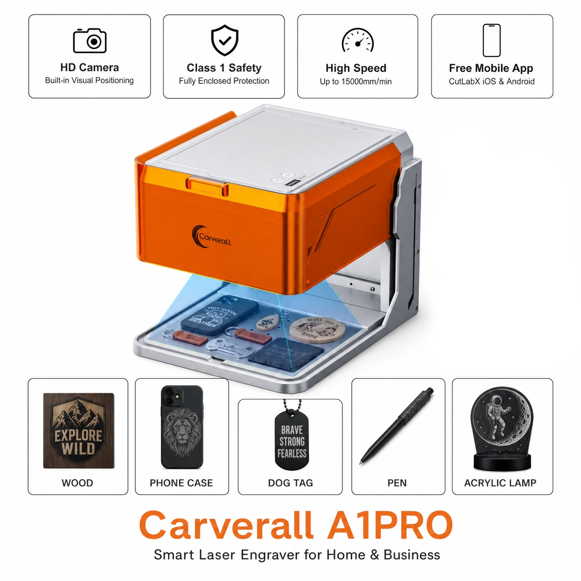 Carverall A1PRO Desktop Laser  – Industrial Laser Technology Bewertung und Preis