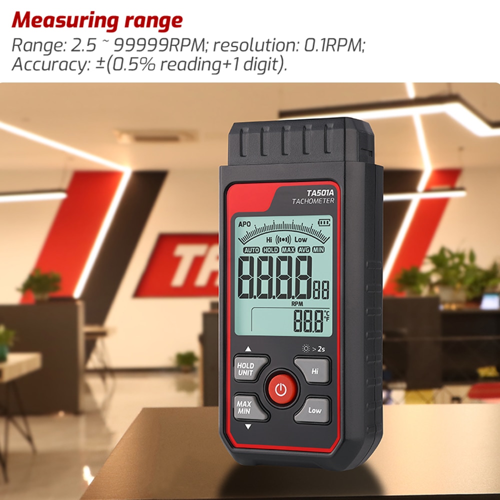 TA501A Laser Tachometer Up to  – Industrial Laser Tachometer Bewertung und Preis