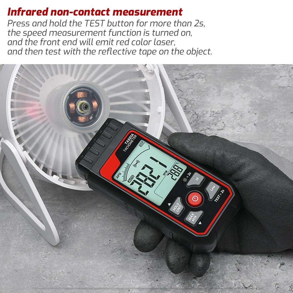 TA501A Laser Tachometer Up to  – Industrial Laser Tachometer Bewertung und Preis