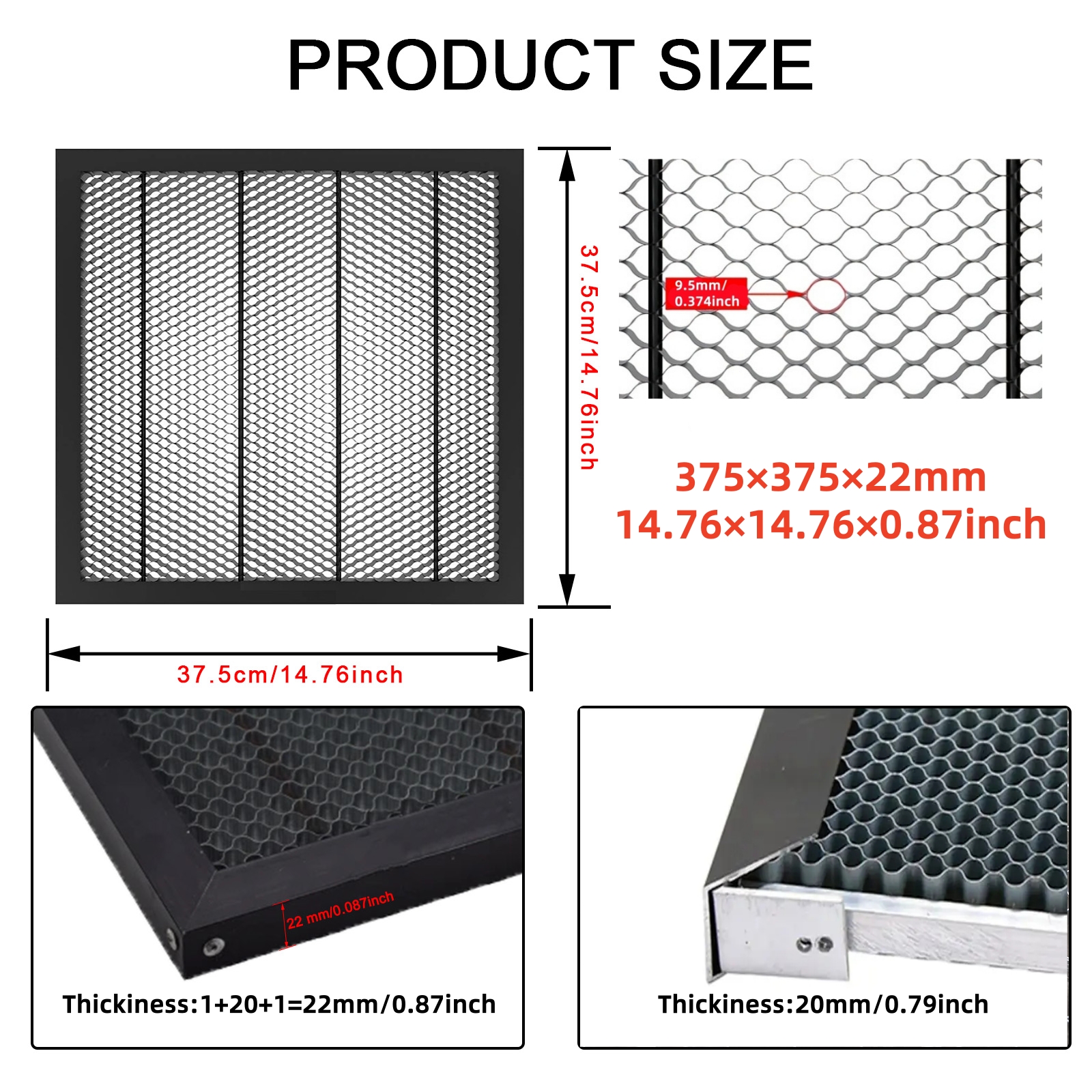 NEJE Honeycomb Laser Bed 375×3 – Honeycomb Laser Bed Bewertung und Preis