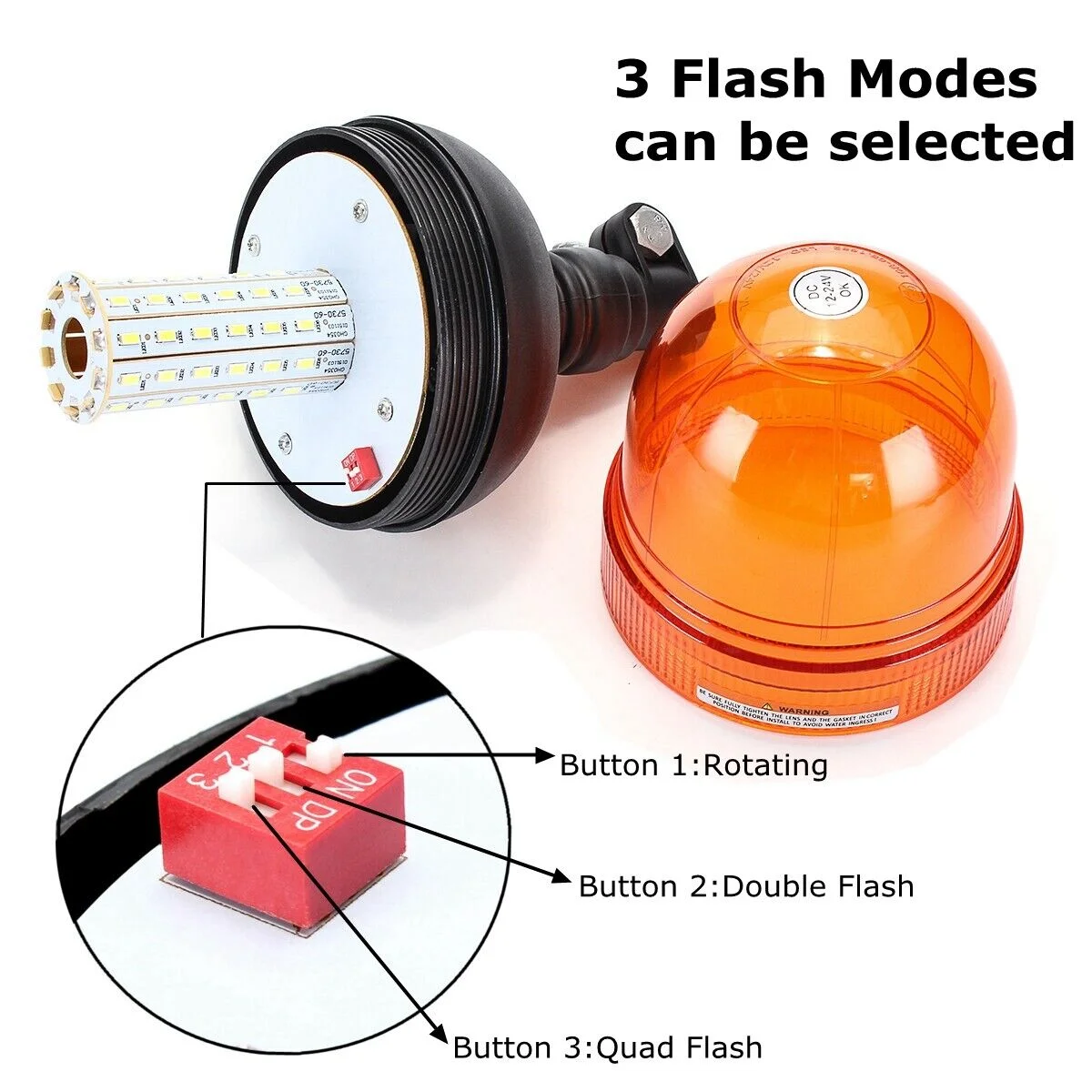 1/2pcs 12V 24V 60 LED Amber Tr – Industrial Laser Pointer 24V Bewertung und Preis