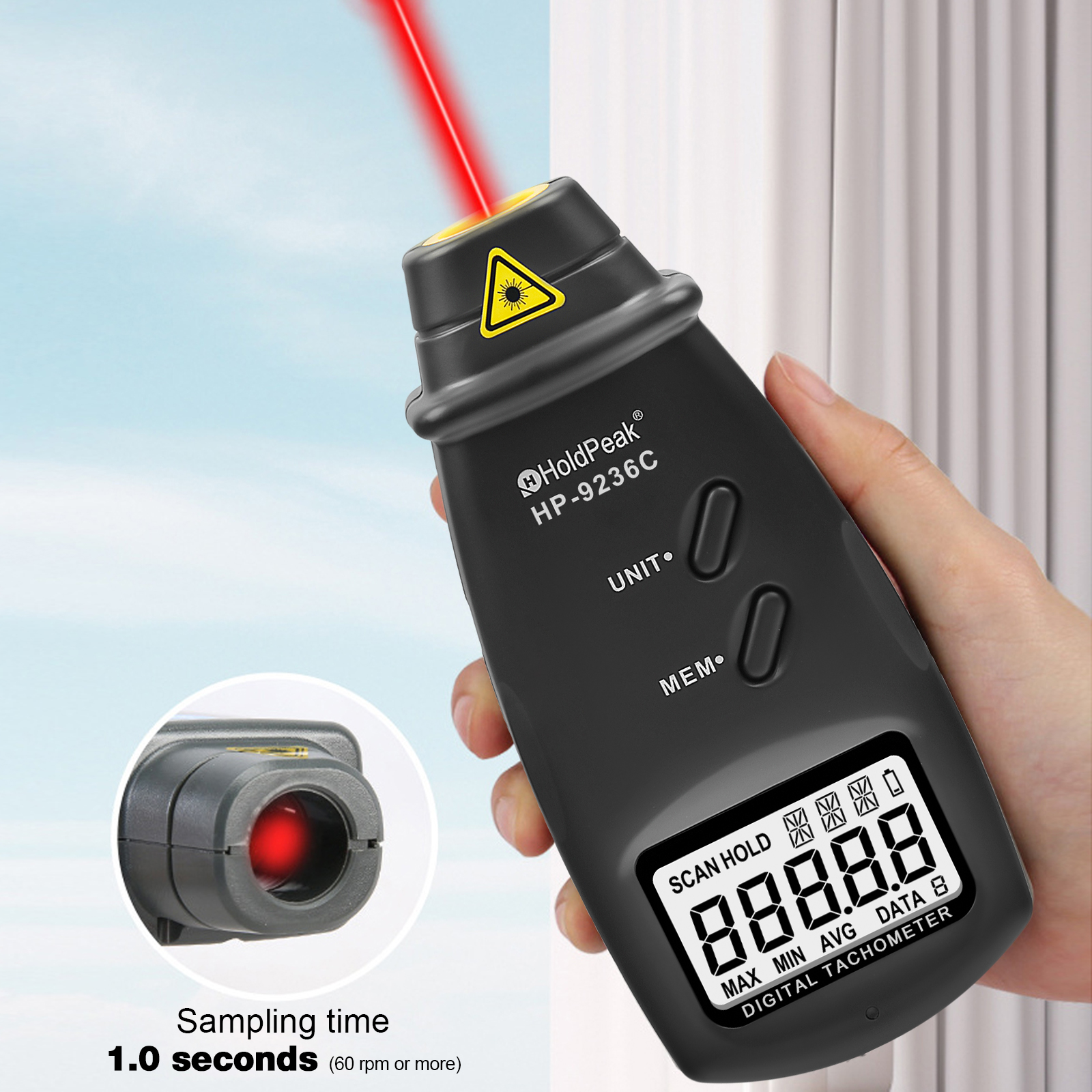 Digital Laser Tachometer with  – Industrial Laser Tachometer Bewertung und Preis
