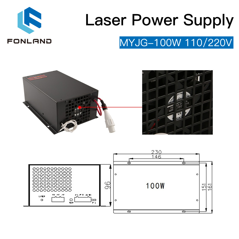 Fonland 100W CO2 Laser Power S – Laser Tube Replacement Bewertung und Preis