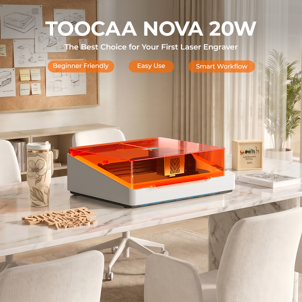 TOOCAA NOVA 20W Beginner-Frien – Desktop Laser Engraver Bewertung und Preis
