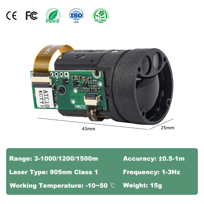1200m Mini TOF Laser Rangefind – Industrial Applications Of Laser Bewertung und Preis