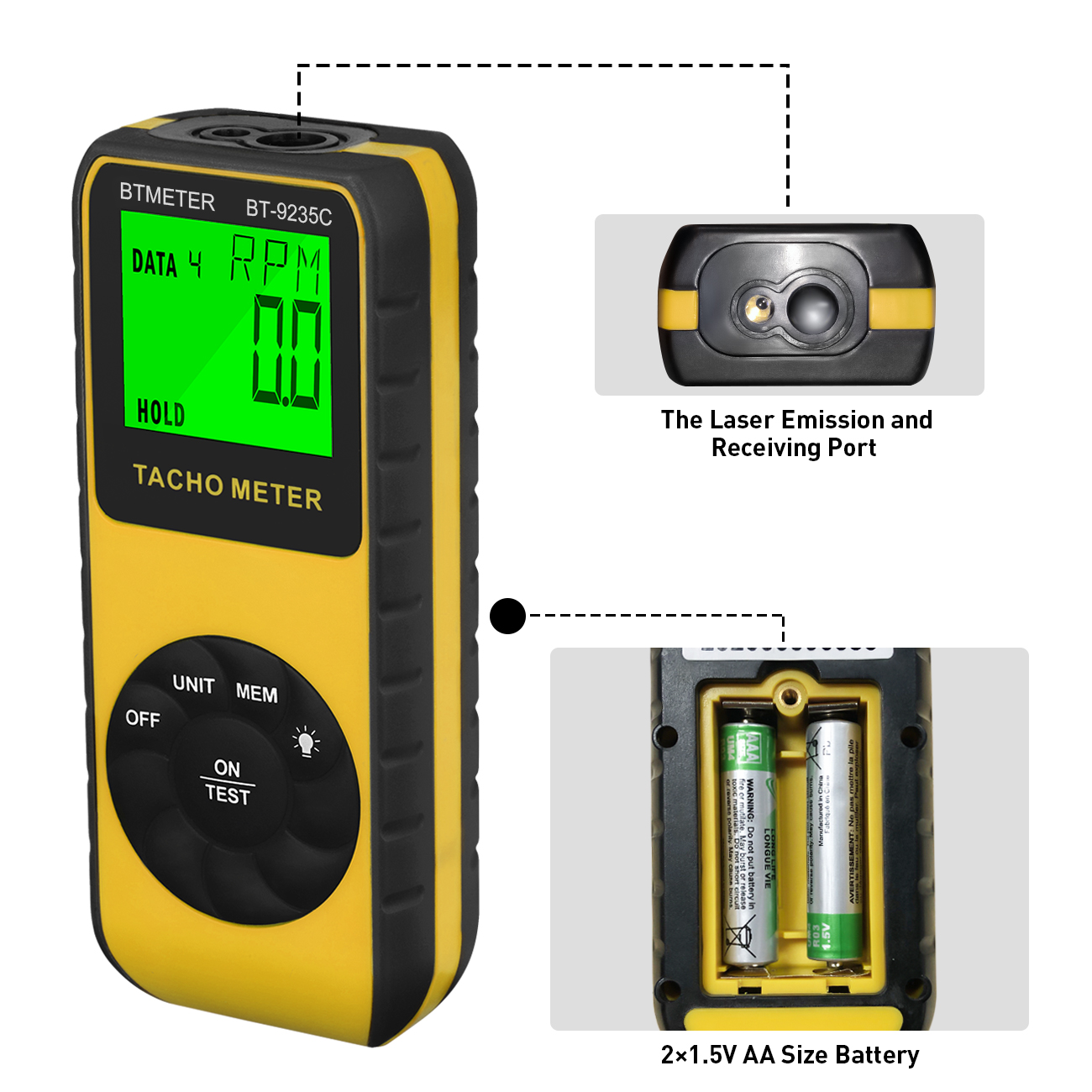 Digital Non-Contact Laser Tach – Industrial Laser Tachometer Bewertung und Preis